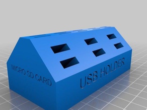 usb, sd para cartão micro titulares modelos 3d print model - Mito3D