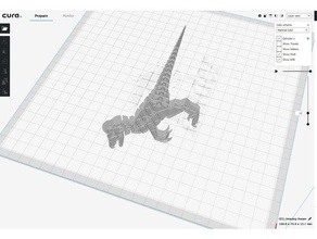engineer raptor toys games articulation articulated dinosaur dinosaurs flexi flexible flexy hanging hinge hinged monitor print one place remix trex trexremix velociraptor 3d print model - Mito3D