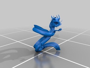 asian dragon animais 3d print model - Mito3D