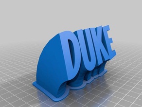 duke office customized 3d print model - Mito3D