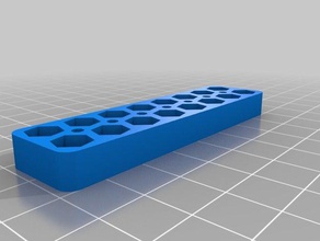 hex holder tool holders boxes customized 3d print model - Mito3D