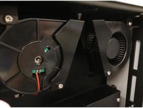 3devo extrusor de 75mm ventilador la cubierta del impresión el compositor conducto filamento siguiente precisión 3d print model - Mito3D