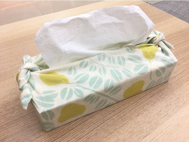 japanese tissue box furoshiki tenugui wrapping containers culture 3D print model - Mito3D