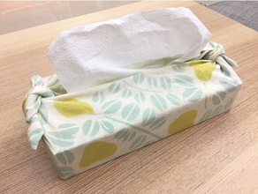 japanese tissue box furoshiki tenugui wrapping containers culture 3d print model - Mito3D