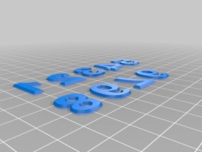 chiudere la casella stampabile numeri giocattolo gioco accessori 3d print model - Mito3D