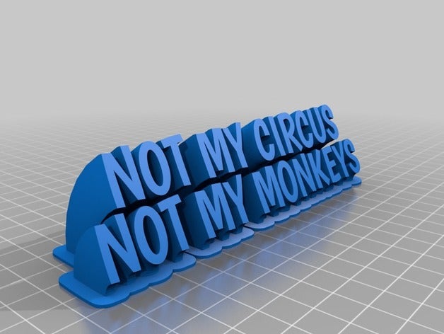 notmymonkeys kundengebundene 3D print model - Mito3D