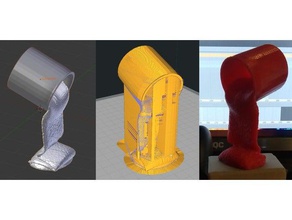 fluid-cup v1 Dekor 3d print model - Mito3D
