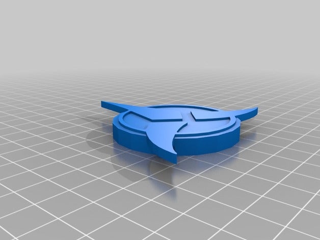 klingon distintivo di star trek tng le monete distintivi doppio colore stampa insegne bird preda simbolo next gen la prossima generazione picard riker singolo estrusore spazio starship flotta stellare uss enterprise worf 3D print model - Mito3D