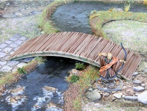 samurai japonés puente de madera los edificios estructuras 3d print model - Mito3D