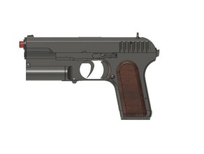 kingsman carnwennan leggere la descrizione oggetti di scena pistola tokarev tt-33 3d print model - Mito3D