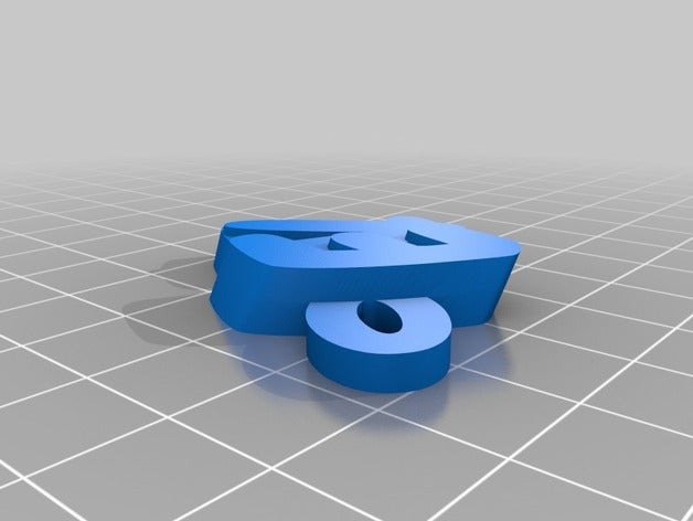 özelleştirilmiş iamburnys adımı evi v2text Anahtarlık 3D print model - Mito3D
