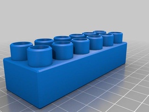 Çift ya da tuğla inşaat oyuncaklar özelleştirilmiş 3d print model - Mito3D
