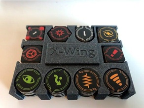 miniaturas x-wing 20 empate enxame tokenholder jogos edição segundo secondedition 3d print model - Mito3D