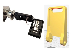 folding key holder office desk drawer keyholder replacement part 3d print model - Mito3D