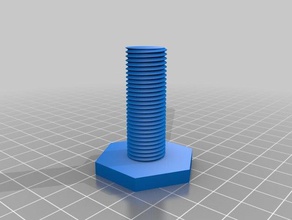 bullone e dado di m15 piastra parti bulloni noci 3d print model - Mito3D
