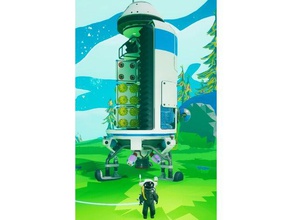 astroneer grande navette de carburant liquide propulseur vidéo jeux mars l'espace vaisseau spatial 3d print model - Mito3D