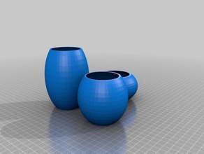 decorativos jarrones kit conjunto vasos decoración 3d print model - Mito3D
