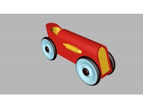 basit bir oyuncak araba oyuncaklar oyunlar 3d print model - Mito3D