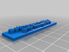rubber office customized 3d print model - Mito3D