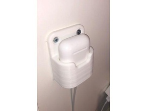apple airpods dock 3d printing charging headphones stand 3d print model - Mito3D