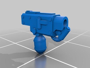 el ibneye oyuncak oyun aksesuarlar 28 mm 40k bit flamethrower model uzman warhammer silah 3d print model - Mito3D