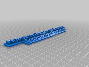 pinnacle forum keychain office customized 3d print model - Mito3D