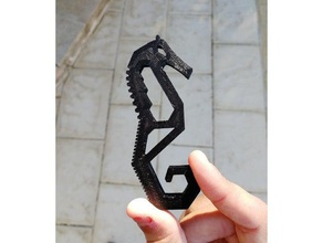 seahorse edc tool remake hand tools animal everydaycarry keychain screwdriver 3d print model - Mito3D