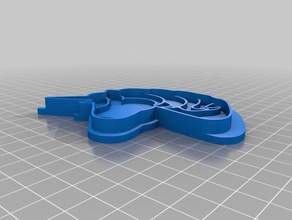 unicorn cookie cutter kitchen dining 3d print model - Mito3D