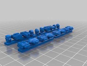 28mm gijoe cobra conversão pack brinquedos jogos em miniatura 3d print model - Mito3D