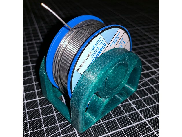 spulenhalter f&uumlr l&oumltzinn spoolstand di saldatura elettronica 3D print model - Mito3D