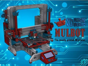 mulbot principalmente impreso de la impresora 3d las impresoras Impreso en rampas 14 gabinete rep 3d print model - Mito3D