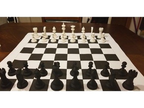 Schach-set - Spielzeug Spiele Brettspiel boardgames Schach-Brett Schach-Bauern Schach-Stück Schach-Stücke 3d print model - Mito3D
