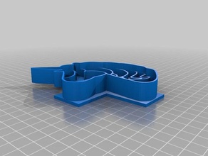 revised unicorn cutter kitchen dining 3d print model - Mito3D