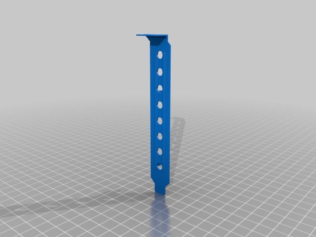 standard height pci bracket lsi sas card computer 3D print model - Mito3D