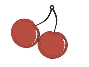 cherry earrings fashion cherries cherrys cool earings fruit 3d print model - Mito3D