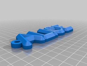 mon personnalisés alice trousseau de clés organisation 3d print model - Mito3D