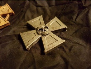 Medaille eisernes Kreuz 3 Klasse frei erfunden hobby medallion um Anhänger warhammer 3d print model - Mito3D