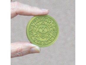 pirates des caraïbes medallioncoin les pièces de monnaie badges 3d print model - Mito3D