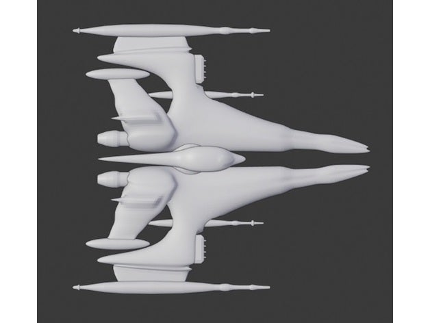 spinosi astronave i veicoli aeromobili alien starship ufo 3D print model - Mito3D