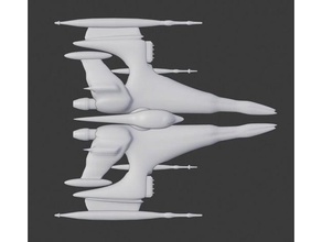 espinosa de la nave espacial vehículos aeronave extranjero starship ovni 3d print model - Mito3D