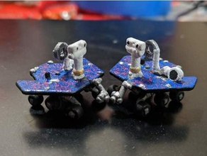 mer oportunidade espírito mars rovers brincos 3d print model - Mito3D