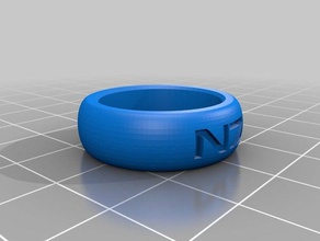 mass effect n7 anel simples anéis 3d print model - Mito3D