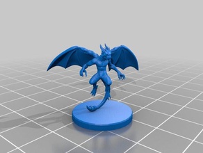 imp miniature toy game accessories 3dprintable devil dungeons dragons tabletop 3d print model - Mito3D