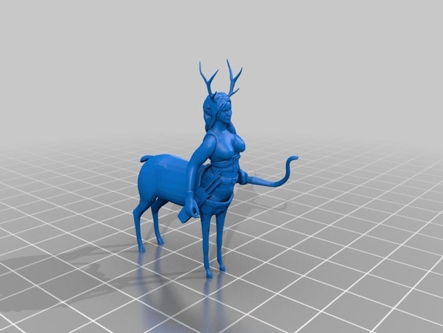 deer centaur aldeid toys games 3d slash archer dnd miniature dungeons dragons hdd roleplaying rpg 3D print model - Mito3D