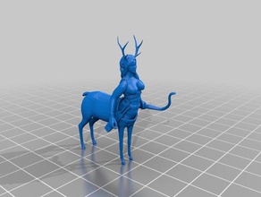 deer centaur aldeid toys games 3d slash archer dnd miniature dungeons dragons hdd roleplaying rpg 3d print model - Mito3D