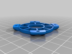 fan grill remix- added spacing 3d printer parts 40mm cooling 3d print model - Mito3D