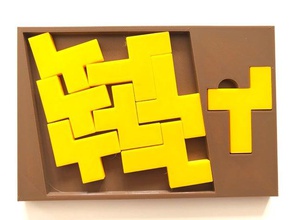 octet plateau d'emballage de casse-tête puzzles 3d print model - Mito3D