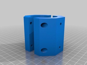 pipe mount 35mm 3d Drucker - Zubehör Formstücke 3d print model - Mito3D