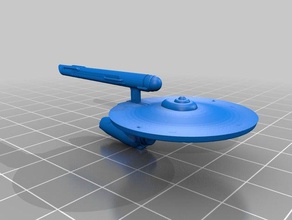 gray falcon type tos fan design vehicles starship star trek 3d print model - Mito3D