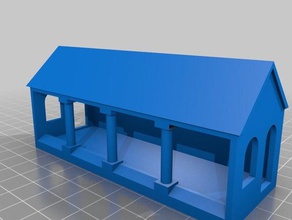 lavoir des bâtiments les structures de l'architecture à l'échelle ho 3d print model - Mito3D